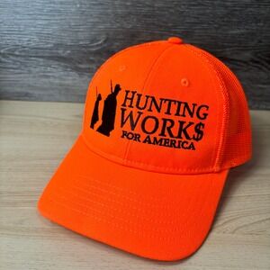Hunting Works Hat Cap Snapback Orange Hunting Blaze For America Outdoors